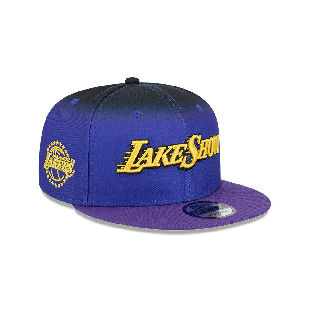 LA Lakers Youth Kids Hat - JR NBA 2024-2025 City Edition Blue Purple 9Fifty Snapback Cap - New Era